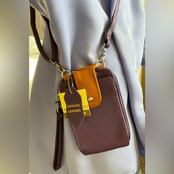 Hand Crafted Handbags - NWOT Handcrafted Genuine Leather Small Crossbody